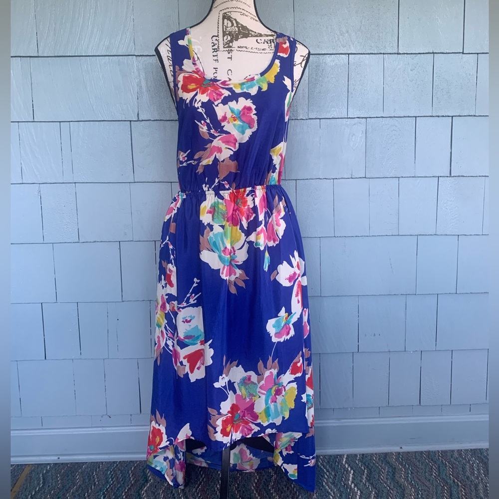 Xhilaration Hi- Low Floral Sleeveless Dress
